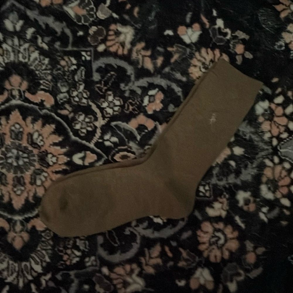 NWOT RALPH LAUREN BROWN CREW SOCKS